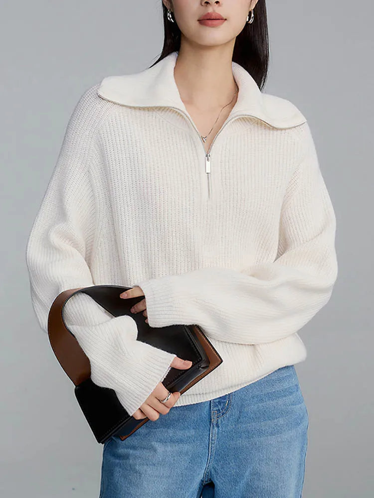 ELODIE™ | Comfy Half-Zip Sweater