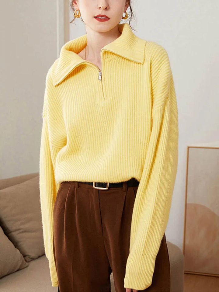 ELODIE™ | Comfy Half-Zip Sweater