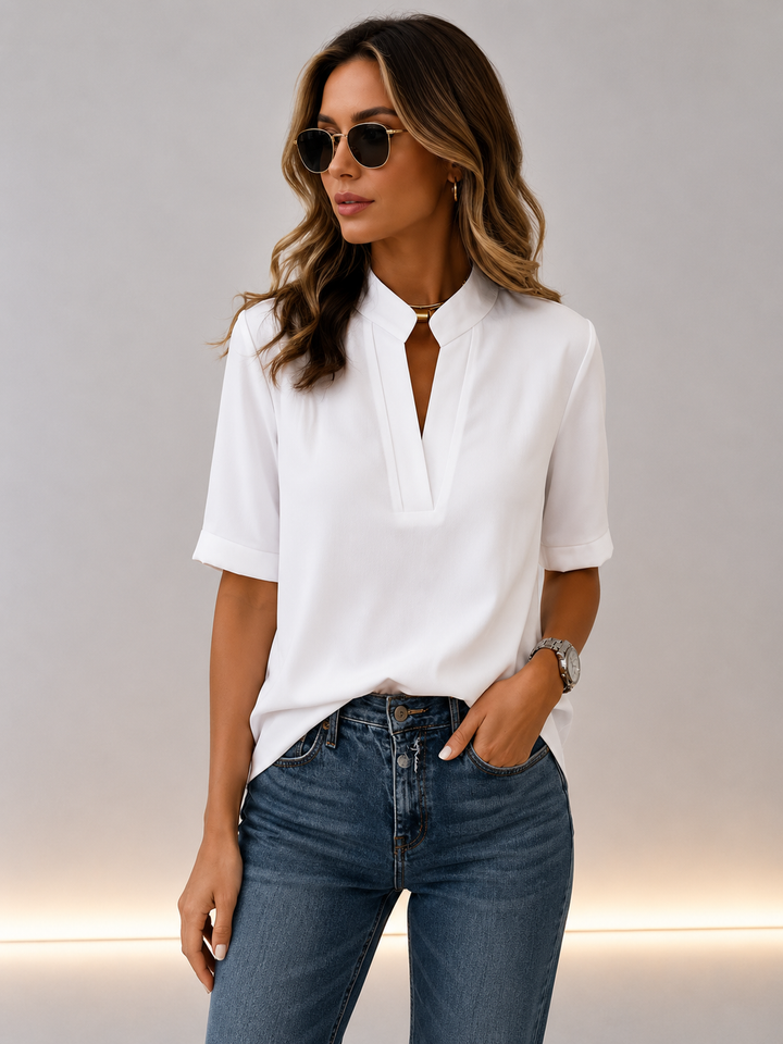 Amelina | Relaxed-Fit Short-Sleeve Shirt