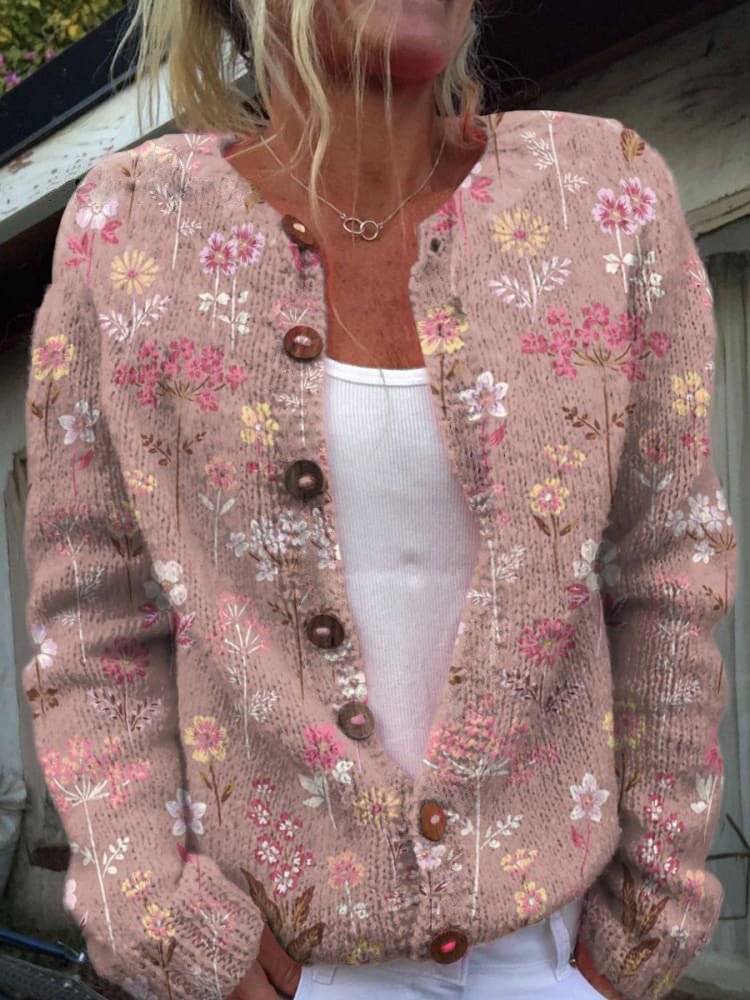 FLORA™ | Vintage Floral Cardigan