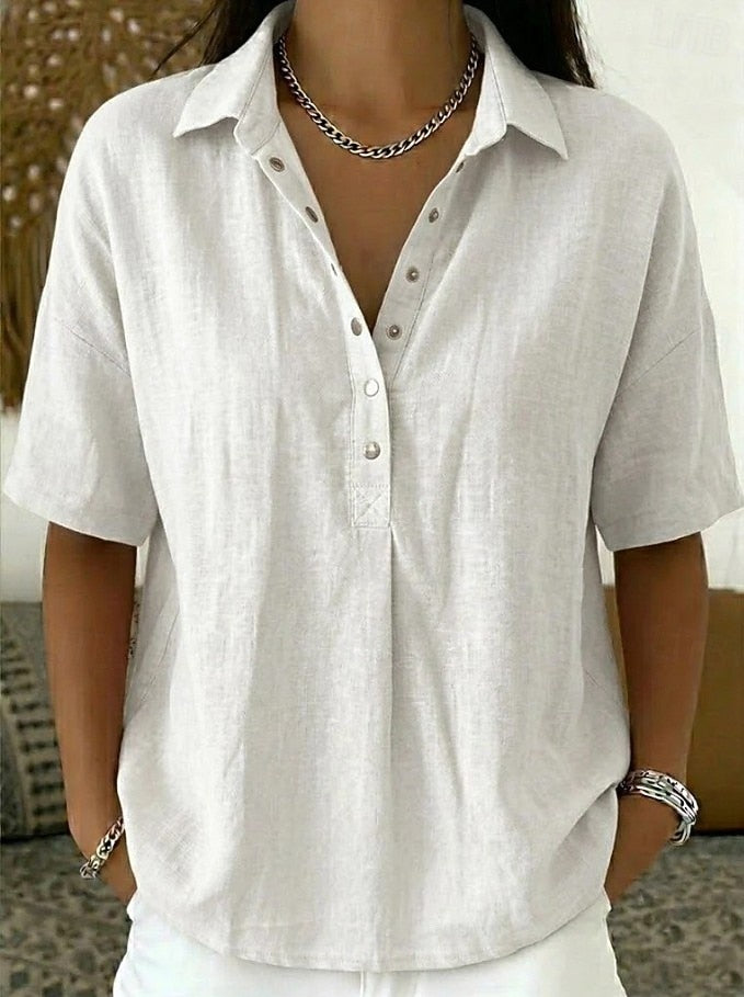 Willow | Blouse with Collar and Buttoned Details