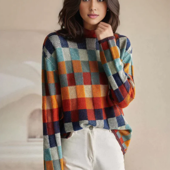 MIA™ | Retro-Inspired Plaid Sweater