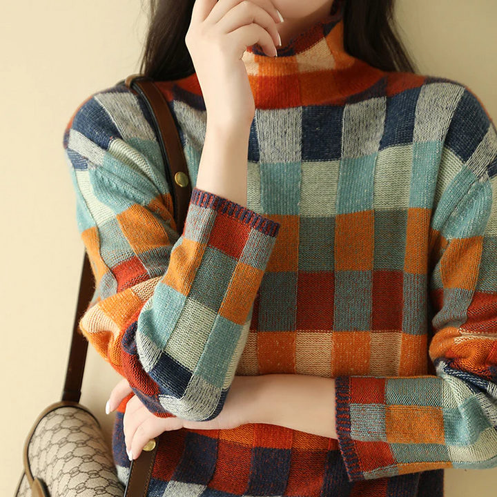 MIA™ | Retro-Inspired Plaid Sweater