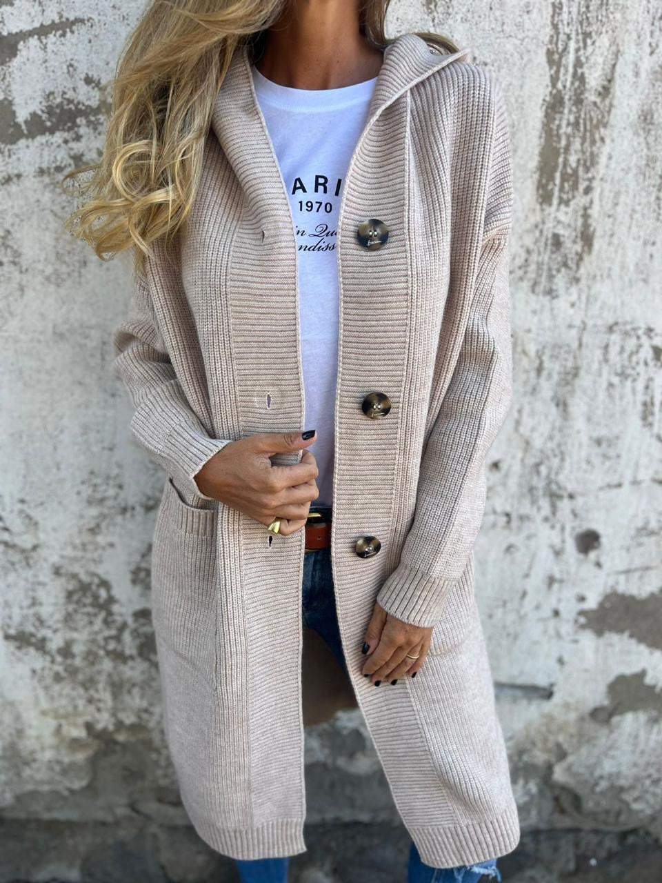 VERONICA™ | Chic Long Knit Cardigan