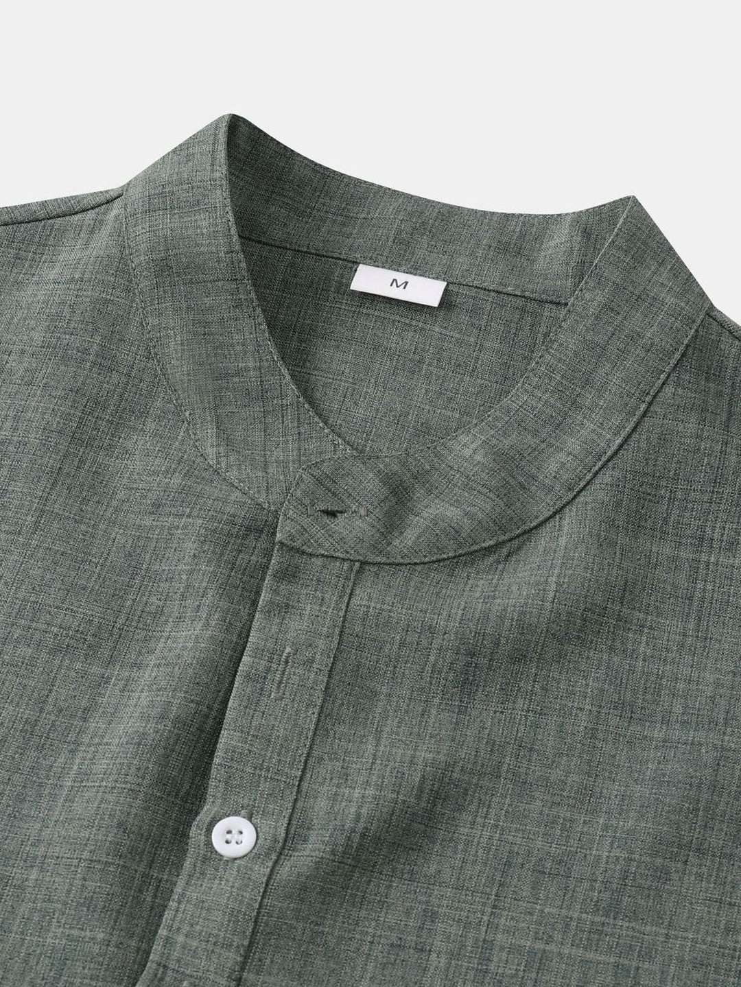 Pete | Short Sleeve Linen Henley Shirt