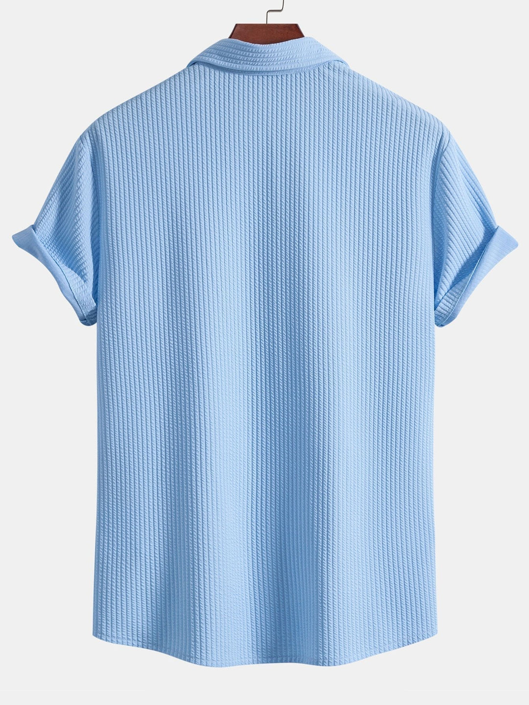 Kurt | Muscle Ribbed Button-Up Shirt