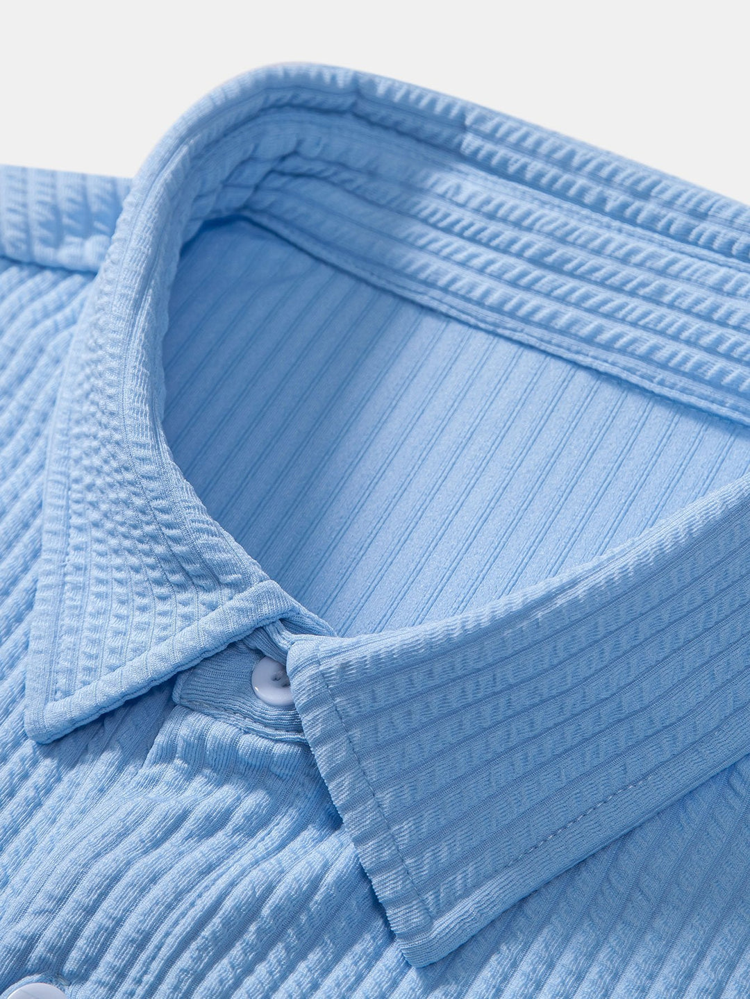 Kurt | Muscle Ribbed Button-Up Shirt