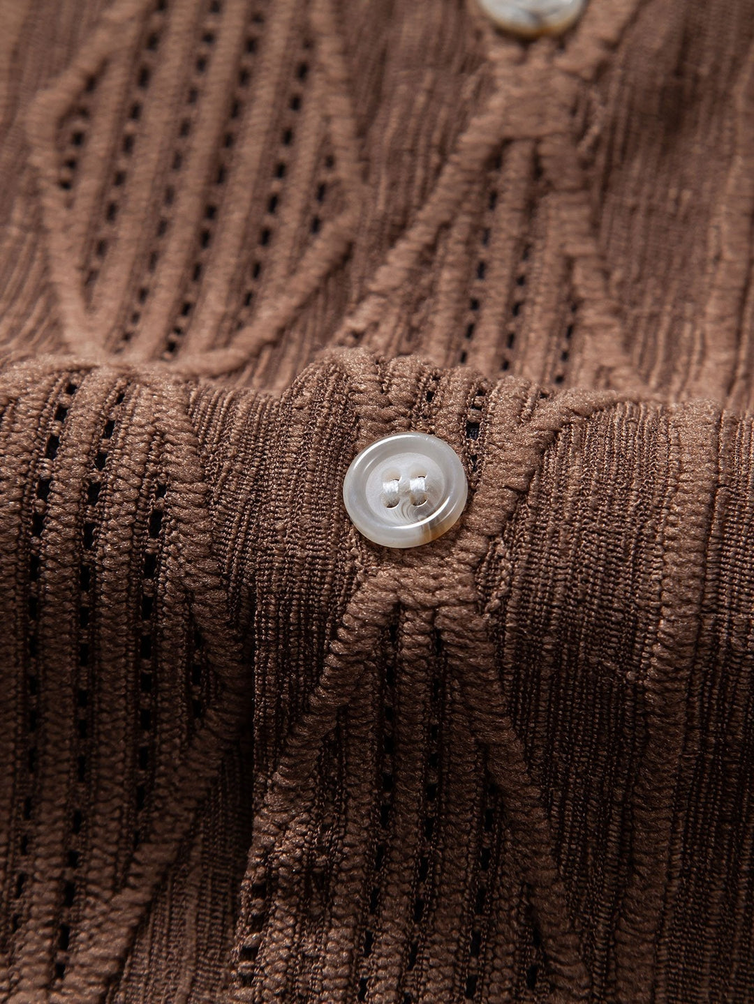 Shai | Geometrisch Jacquard Cubaanse Shirt & Rechte Linnen Broek