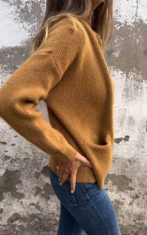 SARIA™ | Zip-Up Knit Cardigan
