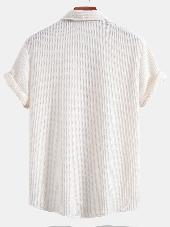 Shabazz | Button-Up Waffle Shirt