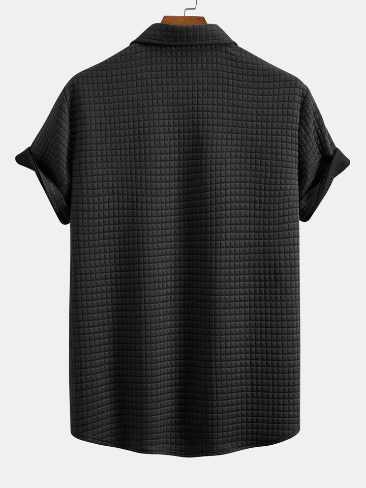 Ron | Korte Mouw Wafelshirt & Trekkoord Wafel Joggingbroek