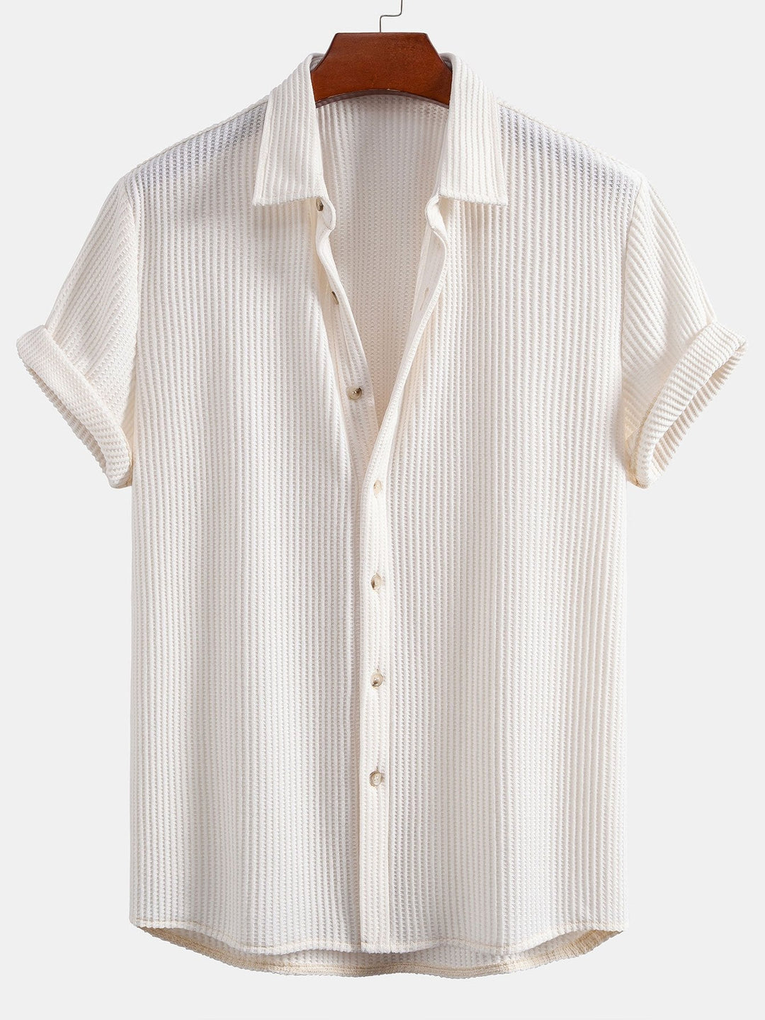 Shabazz | Button-Up Waffle Shirt