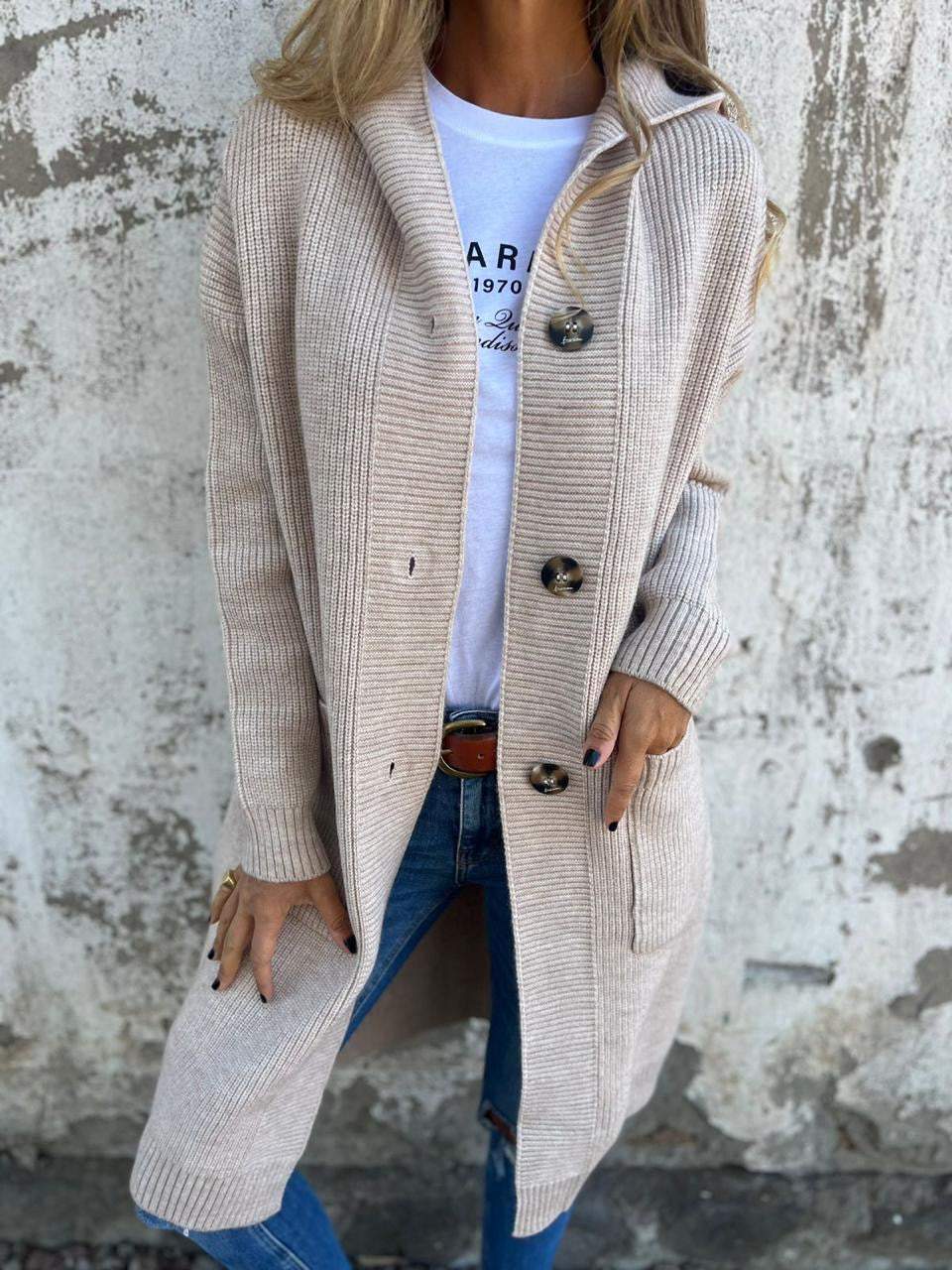 VERONICA™ | Chic Long Knit Cardigan