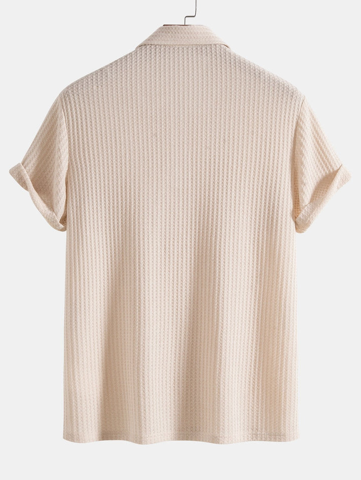 Dwyane | Knitted Waffle Polo