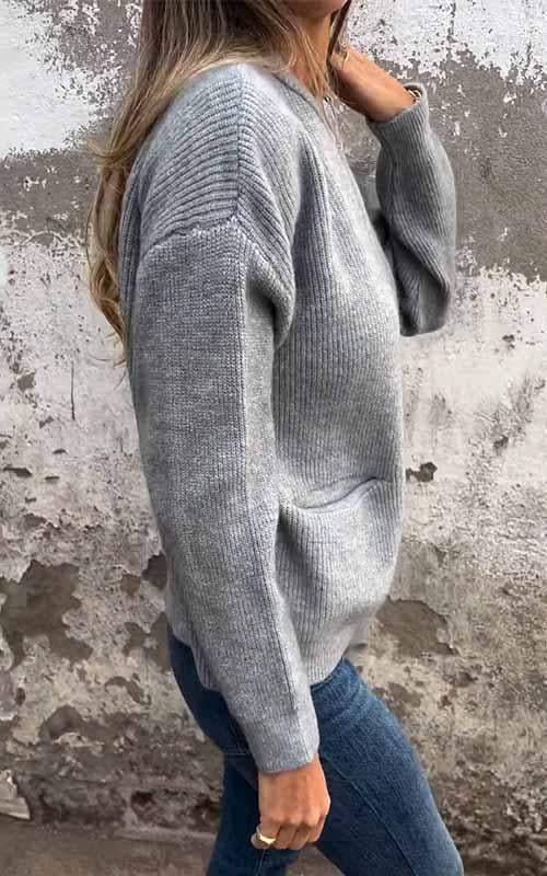 SARIA™ | Zip-Up Knit Cardigan