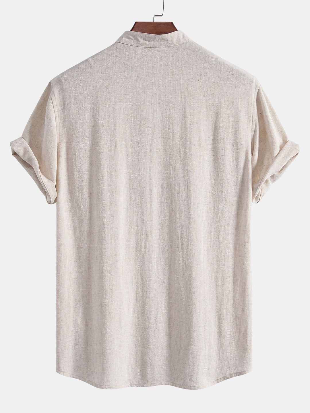 Tommy | Linen and Rayon V-Neck Short Sleeve Shirt