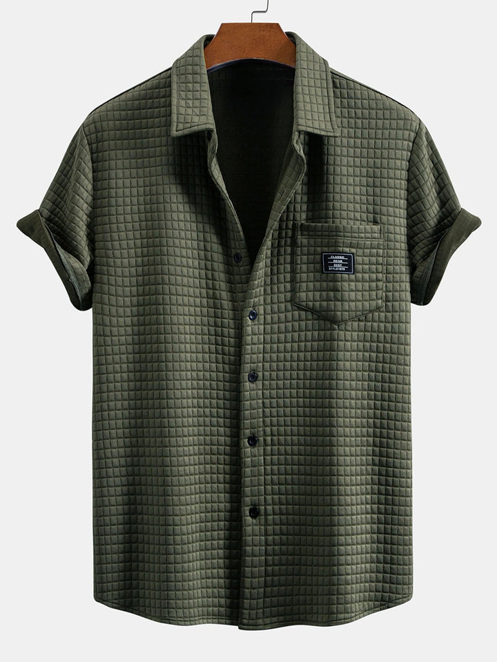 Ron | Korte Mouw Wafelshirt & Trekkoord Wafel Joggingbroek