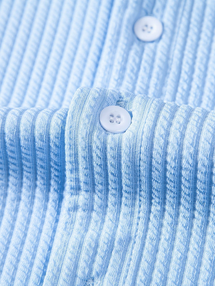 Noah | Muscle Ribbed Support Collar Shirt