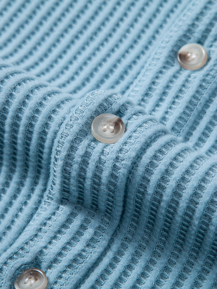 Shabazz | Button-Up Waffle Shirt
