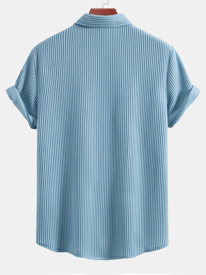 Shabazz | Button-Up Waffle Shirt