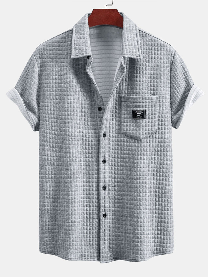 Ron | Korte Mouw Wafelshirt & Trekkoord Wafel Joggingbroek