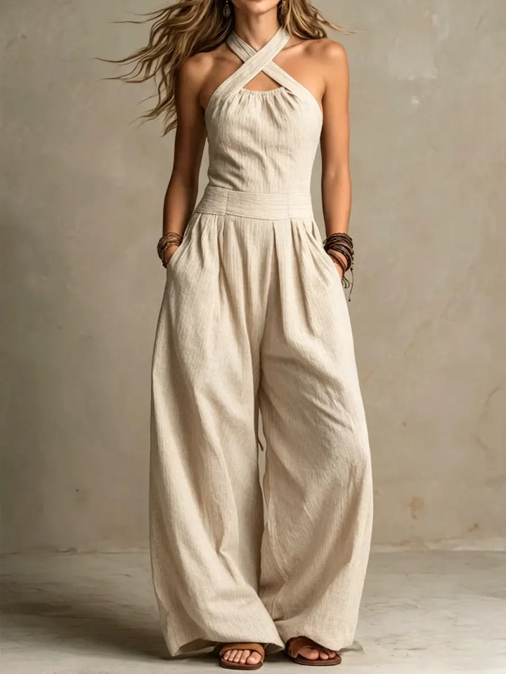 Adrianna | Elegant Jumpsuit with Crossed Neckline