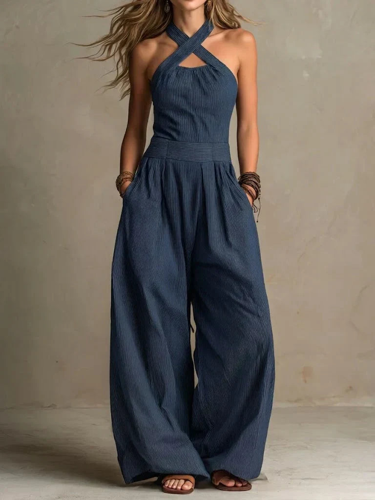 Adrianna | Elegant Jumpsuit with Crossed Neckline