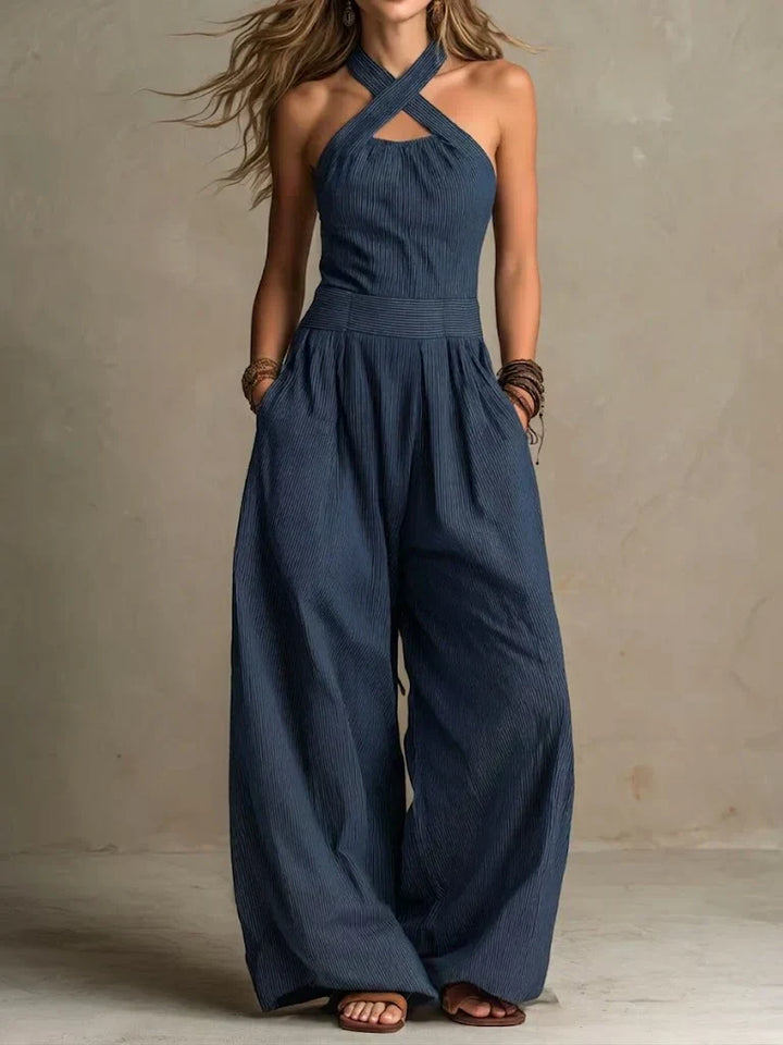 Adrianna | Elegant Jumpsuit with Crossed Neckline
