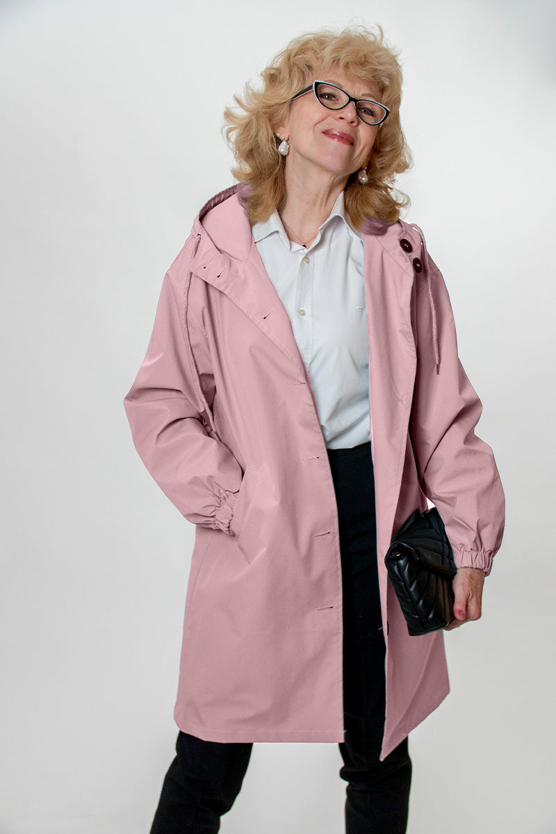 Rachel™ - Water-Resistant Oversized Hooded Windbreaker