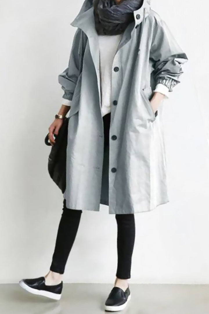 Rachel™ - Water-Resistant Oversized Hooded Windbreaker