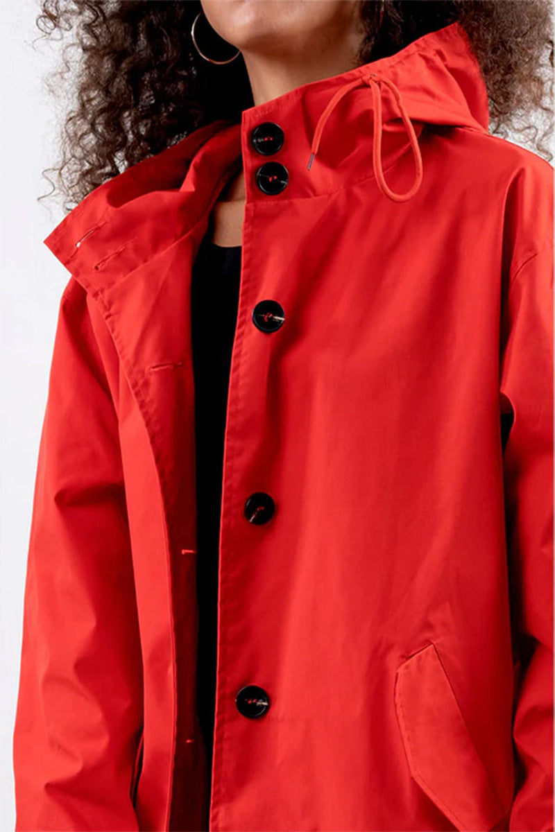 Rachel™ - Water-Resistant Oversized Hooded Windbreaker