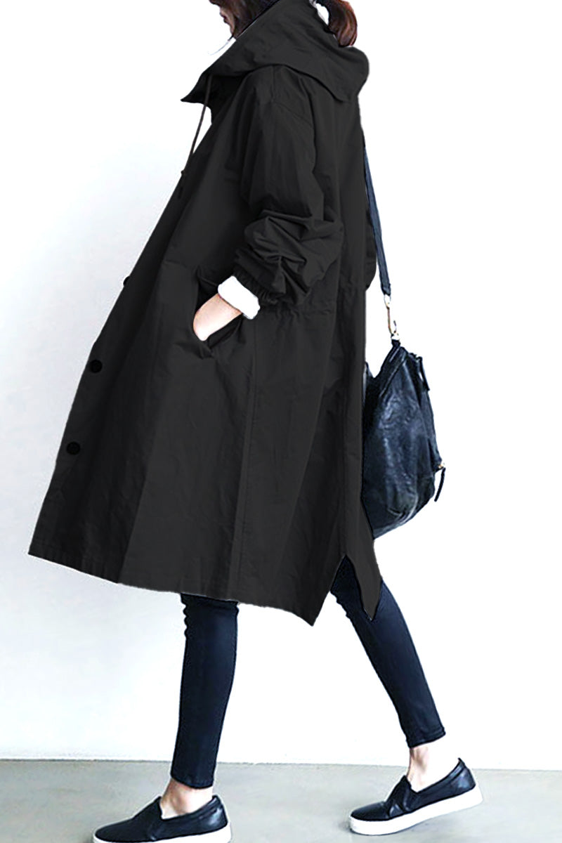 Rachel™ - Water-Resistant Oversized Hooded Windbreaker