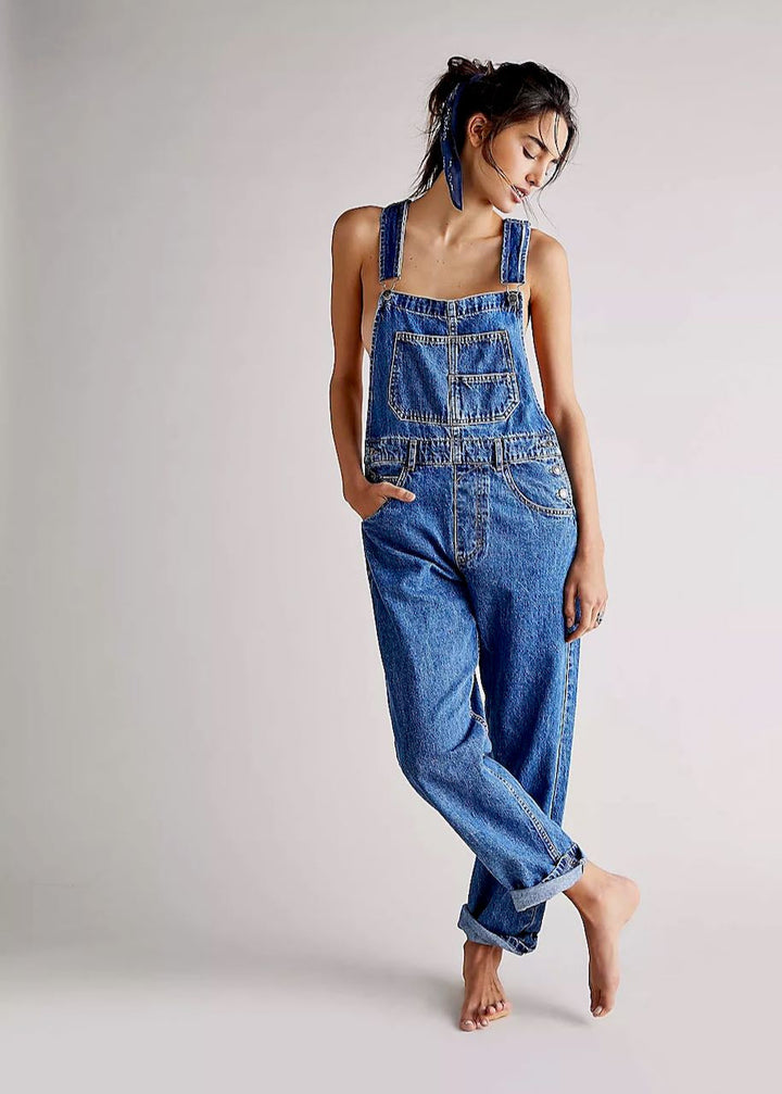 Cecil | Sapphire Blue Denim Overalls