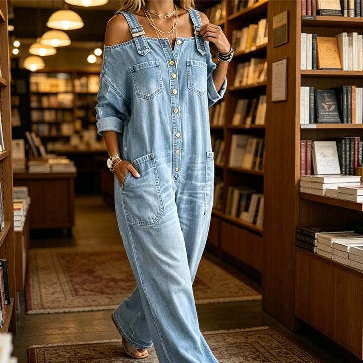 Tina | Wide-Leg and Loose-Fitting Overalls with Pockets