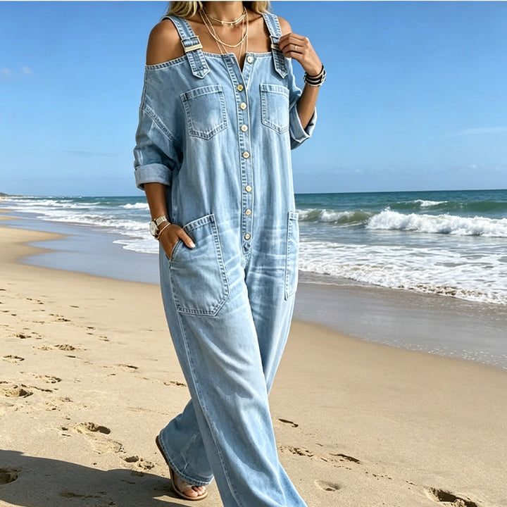 Tina | Wide-Leg Jumpsuit with Relaxed Fit and Pockets