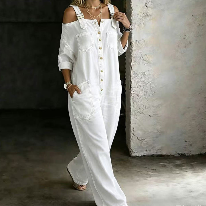 Tina | Wide-Leg and Loose-Fitting Overalls with Pockets