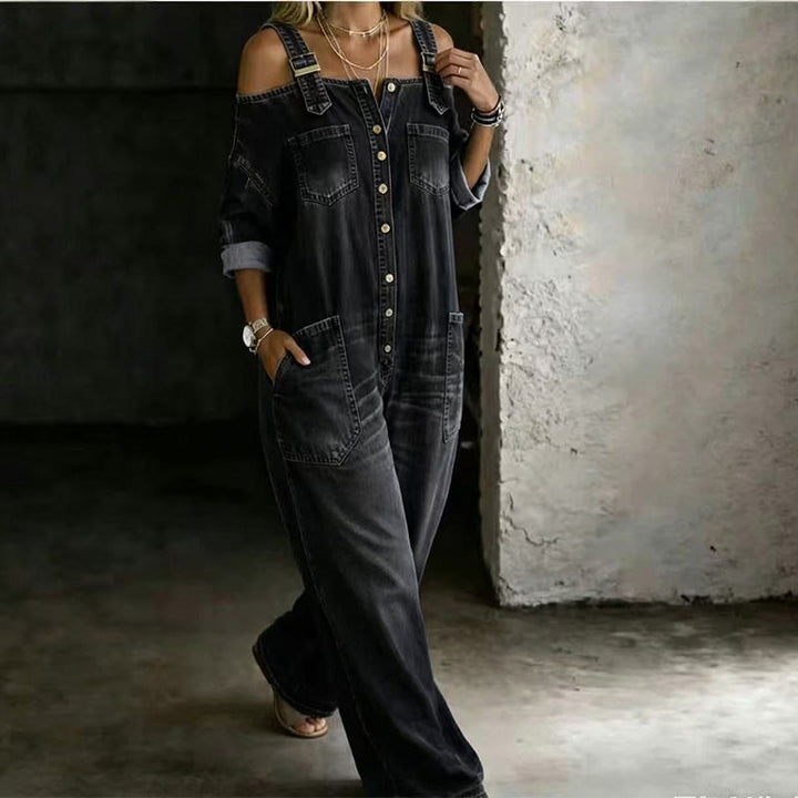 Tina | Wide-Leg Jumpsuit with Relaxed Fit and Pockets