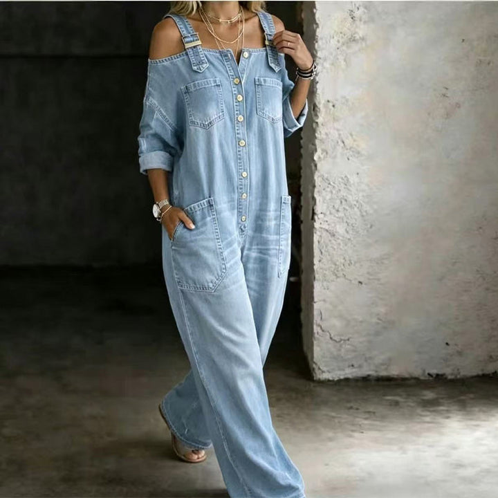Tina | Wide-Leg Jumpsuit with Relaxed Fit and Pockets