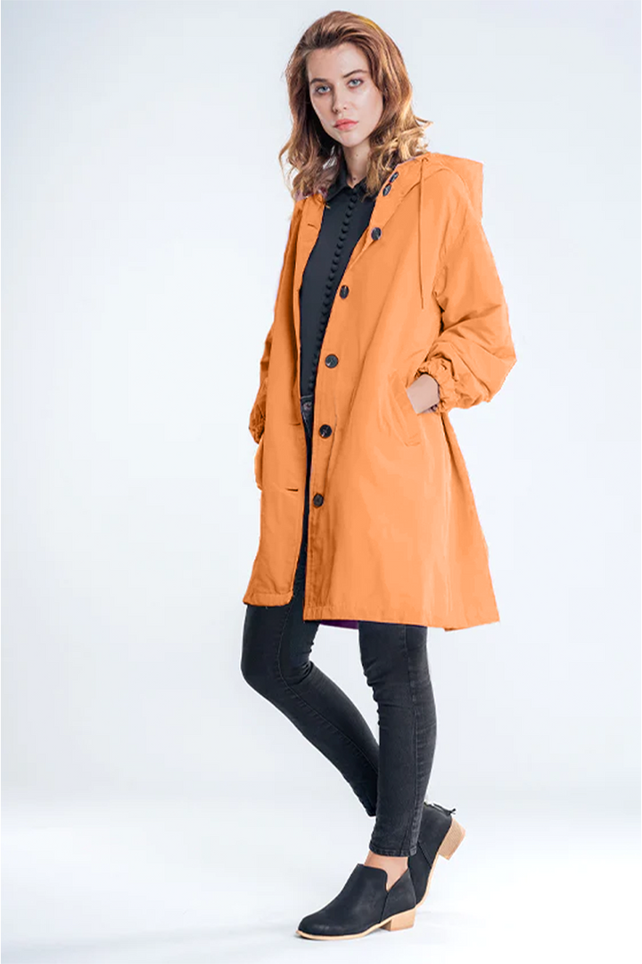Rachel™ - Water-Resistant Oversized Hooded Windbreaker